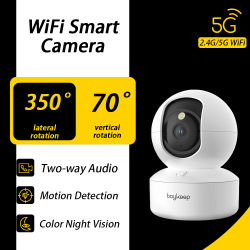 BoyKeep 3MP 5G/2,4 GHz WiFi interior seguridad del hogar IP cámara inteligente Monitor de bebé seguimiento automático 24/7 cámara de videovigilancia