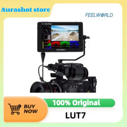 Monitor portátil FEELWORLD LUT7 de 7 pulgadas, 2200nits, 3D LUT, pantalla táctil, monitor de campo para cámara DSLR, monitor 4K HDMI para cámara