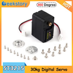 30kg STS3215 12V 360 grados de alto Torque inteligente RC Servo TTL Serial Bus Robot Servo para SO-ARM100 proyecto de brazo robótico de enseñanza
