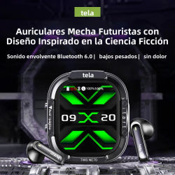 Auriculares HTC NE70 Bluetooth V6 TWS con Traductor IA, Reducción de Ruido, Auriculares Inalámbricos para Juegos con Micrófono
