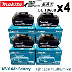 Batería y cargador Makita 18V BL1860 BL1850B BL1850 BL1840 BL1830 para destornillador, baterías de repuesto para herramientas eléctricas de 18V.