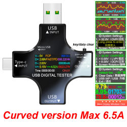 Probador USB TFT Color Bluetooth tipo C PD voltímetro Digital medidor de corriente amperímetro voltaje Usb probador de corriente medición