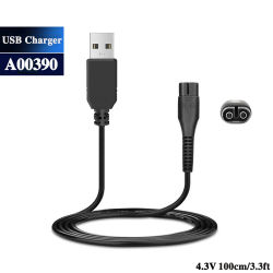 Adaptador de cable de alimentación de cargador USB A00390 de 4,3 V para afeitadora Philips Norelco OneBlade QP2520 QP2521 QP2523 QP2510/11