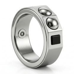 Anillo inteligente con control táctil para presentaciones PPT, operación con gafas AR, visualización de videos cortos, navegación web, resistente al agua, Bluetooth.