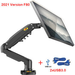 NORTH BAYOU F80 resorte de Gas 17-30 pulgadas escritorio LED LCD Monitor soporte brazo ergonómico puntal de Gas Flexi montaje carga 2 ~ 9kgs