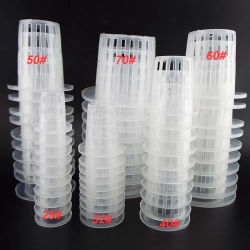 50 Uds. Malla de colonización hidropónica para cultivo de plantas, maceta de red para vivero, soporte para cesta, plantación de vegetales aeropónicos hidropónicos sin suelo