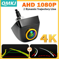 Cámara de visión trasera para coche 4K AHD 1080P CVBS con línea de estacionamiento de trayectoria dinámica y cámara de marcha atrás para monitor Android