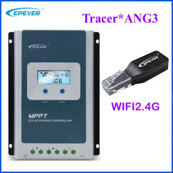 EPEVER nueva generación TracerANG3 10A 20A 30A 40A con aplicación móvil WIFI2.4G 12V24V MPPT regulador de cargador Solar sin batería