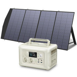 ALLPOWERS-kit de Panel Solar, cargador Solar portátil con estación de energía de 100W, 140W, 200W, generador de batería LiFePO4, UPS
