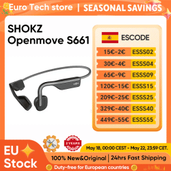 Audífonos Deportivos Originales SHOKZ Openmove S661, Auriculares de Conducción Ósea, Inalámbricos, Bluetooth 5.1, Resistentes al Agua IP55