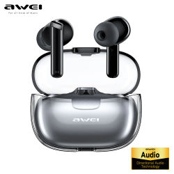 Awei T52pro Bluetooth 5,3, auriculares inalámbricos con luz de respiración colorida, auriculares intrauditivos TWS para juegos, auriculares DNS