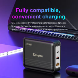 Cargador GaN de 330W, Adaptador de Cable XT60 a DC, Reemplazo para Portátiles Lenovo, ASUS, Dell, Alienware, HP, Acer, MSI, Razer, Xiaomi
