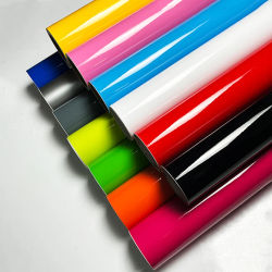 Vinilo Adhesivo de PVC Brillante de Primera Calidad en Varios Colores para Envolver Autos, Motos, Muebles, Calcomanías DIY con Liberación de Aire