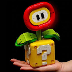 MOC-Tree Supers Chomper-ramo de hermanos de flores, planta perpetua para decoración del hogar, modelo en maceta, bloques de construcción, juego de regalo