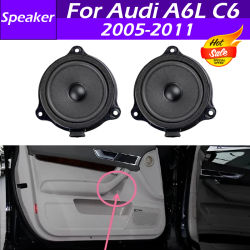 4F 0035411 Bocina de rango medio para puerta delantera de coche, altavoz con sonido, bocina de rango medio para Audi A6L C6 2005 2006 2007 2008 2009 2010 2011