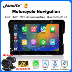 5/7 pulgadas Carplay motocicleta DVR navegación GPS inalámbrico CarPlay Android Auto Airplay pantalla portátil Moto Monitor IPX7