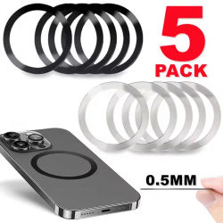 Anillo de placa de teléfono móvil de Metal magnético Universal para cargador inalámbrico Magsafe pegatina de hoja de hierro para iPhone 17 soporte de teléfono de coche