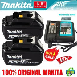 NUEVA Batería Original Makita BL1860B BL1850B BL1840 BL1830 para Destornillador, Batería y Cargador de 18 V, Baterías de Repuesto para Herramientas Eléctricas