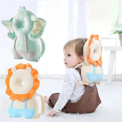 Protector de cabeza para bebé de 1 a 3T, mochila, almohada, almohadilla de seguridad, cojín para prevenir lesiones, almohada de seguridad de dibujos animados, casco protector