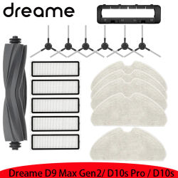 Dreame D9 Max Gen 2, Dreame D10s Pro, D10s accesorios de Robot aspirador cepillo principal filtro fregona trapo piezas de repuesto
