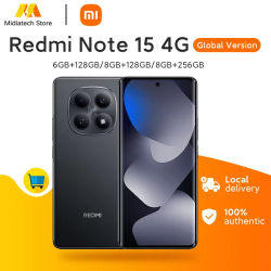Versión Global Redmi Note 15, Teléfono Inteligente 4G, Pantalla AMOLED de 6.77 Pulgadas y 120 Hz, Batería de 6000 mAh y 33 W, Cámara Dual de 108 MP, Teléfono Móvil Xiaomi