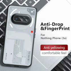 Funda transparente para nada teléfono 3a, funda para nada teléfono 3a, Fundas, Protector de cámara de PC dura, funda trasera a prueba de golpes para nada teléfono 3a