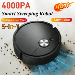 Robot Aspirador Modelo 2026, Mini Máquina de Limpieza Automática para el Hogar, Carga USB, Aspiradora Inteligente 5 en 1, Nueva
