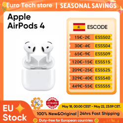 Audífonos Inalámbricos Bluetooth Apple AirPods 4 Originales con Cancelación Activa de Ruido, Audio Adaptativo, Sonido Ambiental, hasta 30h de Duración con Estuche