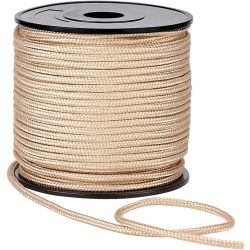 Cuerda de nailon de seda de maíz para reparación de ventanas, cuerda de paracaídas para persianas redondas de 3mm, cuerda trenzada de elevación para sombra, planta de jardinería, 54 yardas
