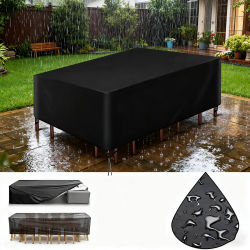 Cubiertas universales para muebles de varios tamaños, cubiertas protectoras impermeables a prueba de polvo para sillas interiores y exteriores, mesas, Patio y jardín