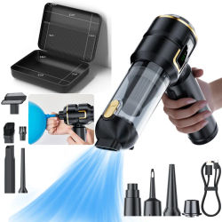 Aspiradora Storm, aspiradora para coche, 8000RPM, aspiradora inflable 2 en 1, para sofá, escritorio, coche