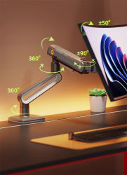 Brazo de Monitor para juegos NB A6, pantalla de arco curvada de 27-50 pulgadas, soporte para Monitor de escritorio, soporte para Monitor ultraancho de 2-18kg