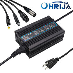 Cargador OHRIJA 50.4V 2A 3A 4A 5A Inteligente para Batería de Iones de Litio de 12S 44.4V, Seguro y Estable para Uso en Exteriores