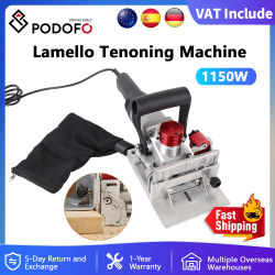 Podofo-máquina ranuradora de 3 ranuras Lamello, perforadora de madera, unión de galletas, conector Ramino Invisible, herramienta de sujeción para muebles