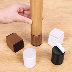 Muebles de cama elevadores cuadrados muebles de cama de acero sólido elevadores de postes protegen pisos antiarañazos madera y superficie de alfombra resistente