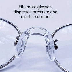 Almohadillas para la nariz para gafas de silicona ultrasuave, accesorios para montura de gafas de ajuste cómodo, almohadillas antideslizantes para la nariz para deportes y uso diario, 1/2/4 unidades