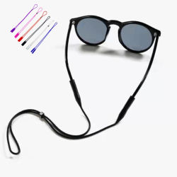 Correas elásticas ajustables de silicona para gafas, cadena para gafas de sol, cuerda antideslizante deportiva, cuerdas para gafas, soporte para cordón, 3 uds.