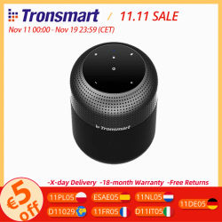 Altavoz Bluetooth Tronsmart T6 Max Altavoz de cine en casa de 60 W con 20 horas de reproducción, IPX5, NFC, estéreo inalámbrico verdadero, asistente de voz