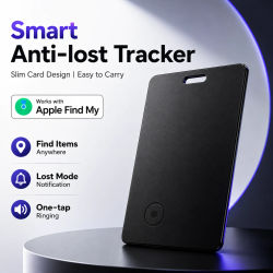 Localizador Inteligente para Apple, Rastreador GPS, Etiqueta de Posicionamiento para Equipaje, Pasaporte, Cartera, Dispositivo Bluetooth Antipérdida, Funciona con Find My