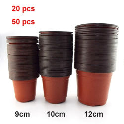 Maceta de plástico para cultivo, bandeja resistente a caídas para plantas de jardín del hogar, taza para vivero, macetas para plantas de flores D4