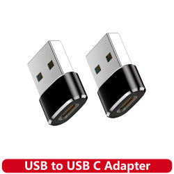 Adaptador USB a USB C para iPhone 17 USB C hembra a USB macho adaptador de cargador de coche convertidor tipo C para Apple 16 para Samsung Galaxy