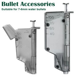 Cargador de velocidad, revistas de bola de Gel de agua de 7mm, accesorios de pistola de balas suaves 100rd, cargador Airsoft transparente rápido, juguete para niños