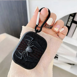 Funda de silicona Tpu con diseño de araña para auriculares AirPods Pro3/Pro2/Pro, funda suave a prueba de golpes para AirPods 1/2/3/4
