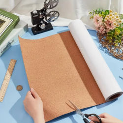 Rollo de Corcho, Tablero de Corcho Grueso y Resistente para Decoración de Paredes y Muebles, Varios Tamaños
