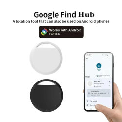 Airtag Tracker Google Find Hub Android Etiquetas inteligentes Bluetooth Localizador de búsqueda Seguimiento Buscador Bolsa de llaves de equipaje