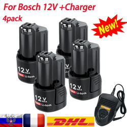 12V/10,8 V 3000mAh para Bosch BAT411 batería recargable de iones de litio BAT411A BAT412 BAT412A BAT413 BAT413 cargador de batería