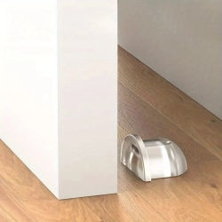 Tope de puerta autoadhesivo transparente sin taladro para pared, suelo, muebles, protección, ducha, hogar, oficina, mejoras para el hogar