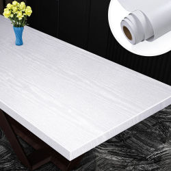 Rollo de papel tapiz de vinilo de madera resistente al agua, decoración autoadhesiva, puertas de papel de contacto, gabinete, escritorio, muebles modernos, pegatina decorativa