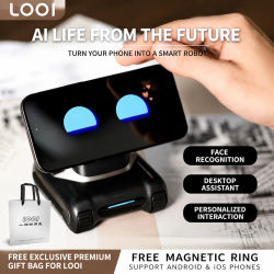 Robot Looi para Smartphone, Robot Looi con ChatGPT, Modelo Grande, Diálogo por Voz en Inglés, Reconocimiento Visual, Juguete Inteligente Interactivo, Regalo