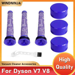 Prefiltro y postfiltro de repuesto para aspiradoras inalámbricas Dyson V7 V8, prefiltro + Kit de postfiltro HEPA, accesorios